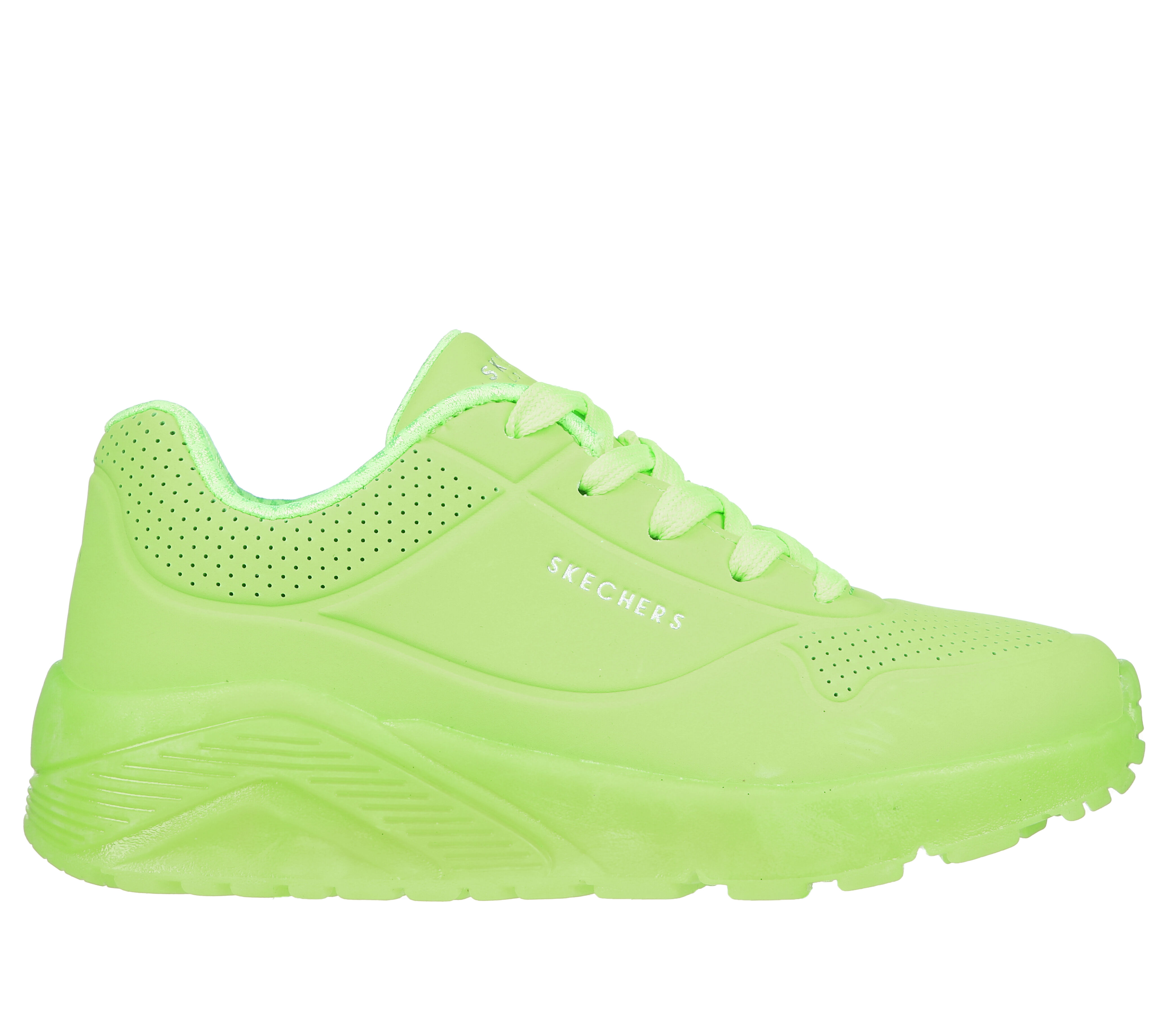 Neon green skechers on sale