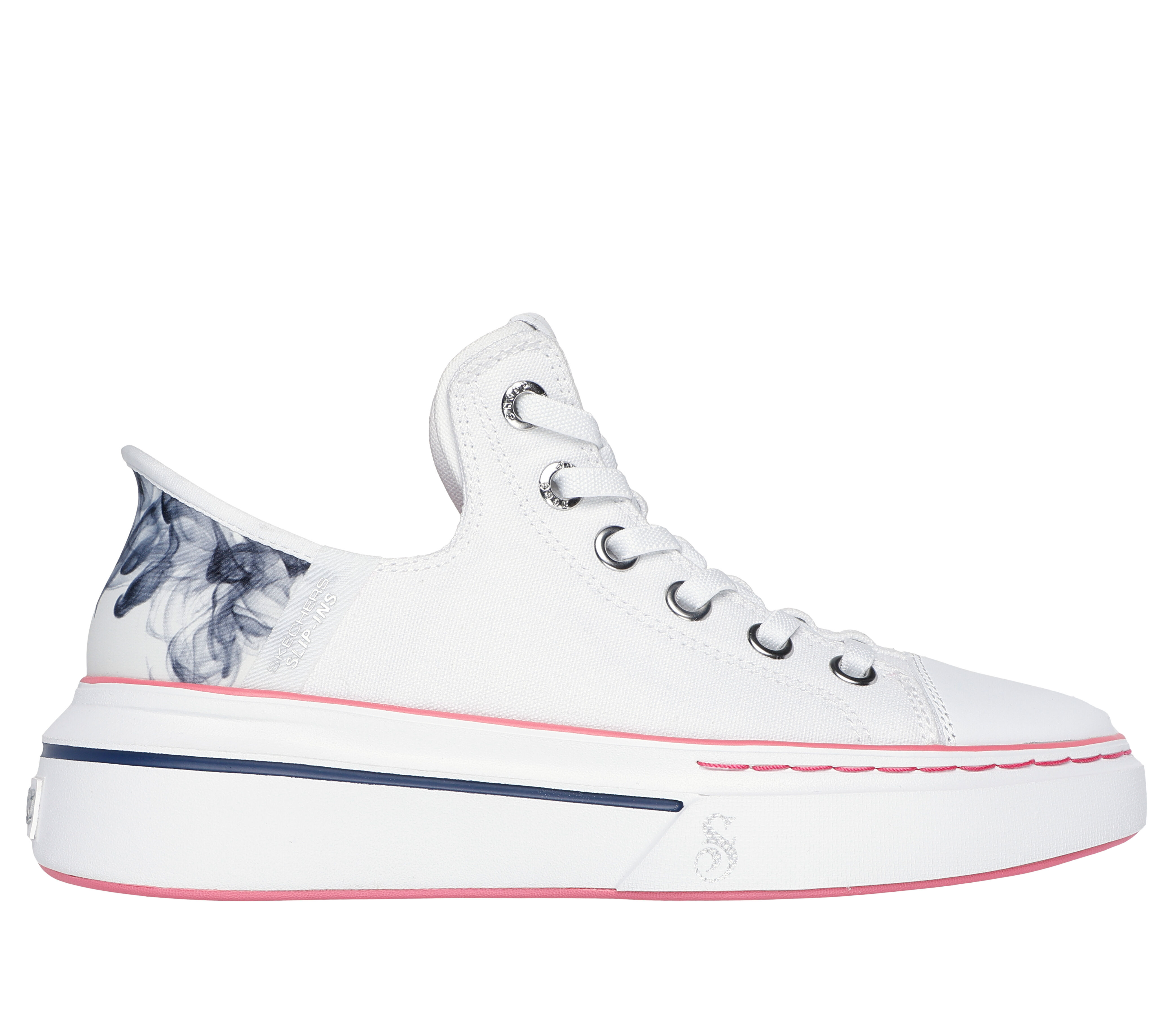 White canvas skechers outlet