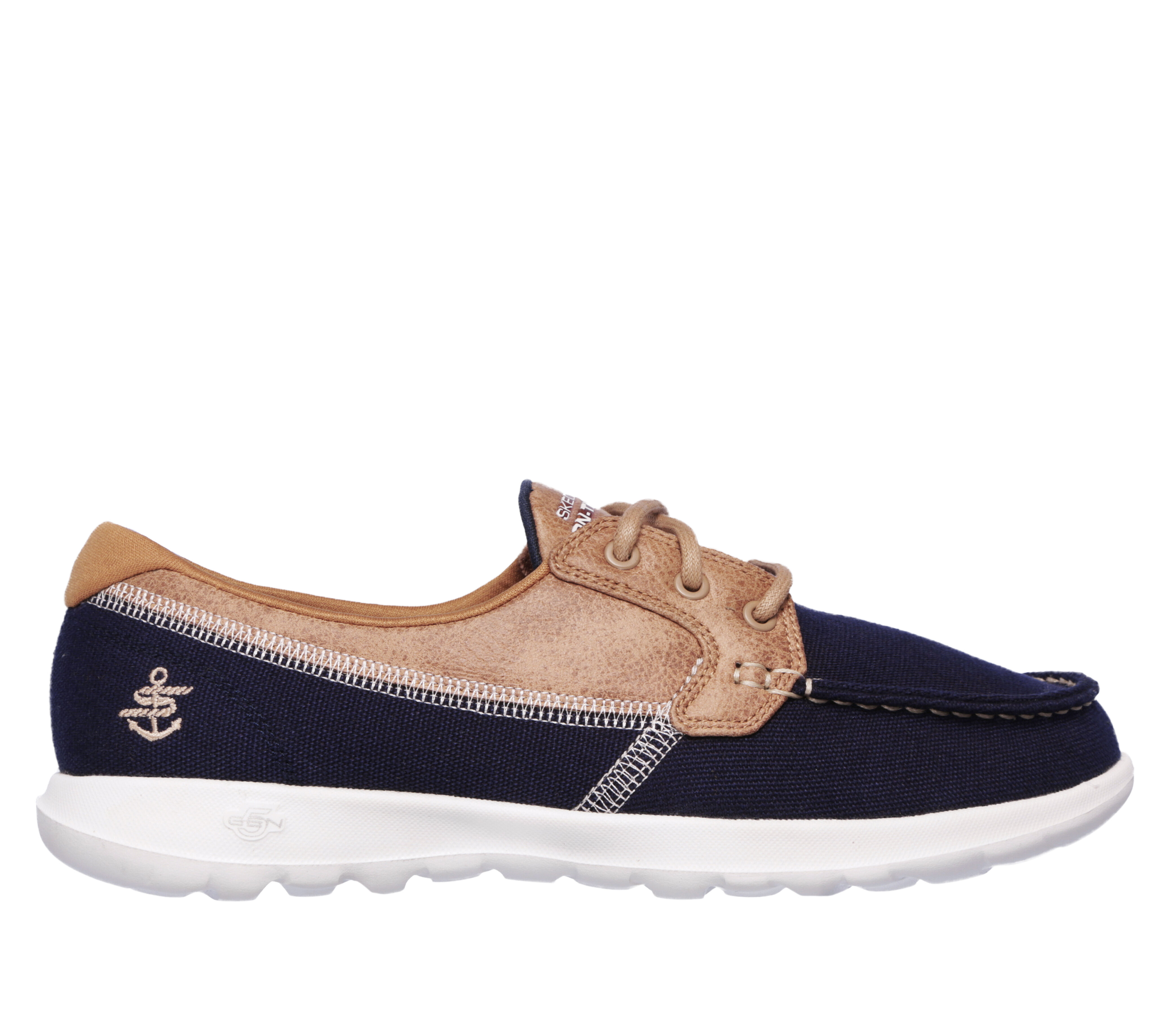 skechers go walk navy white