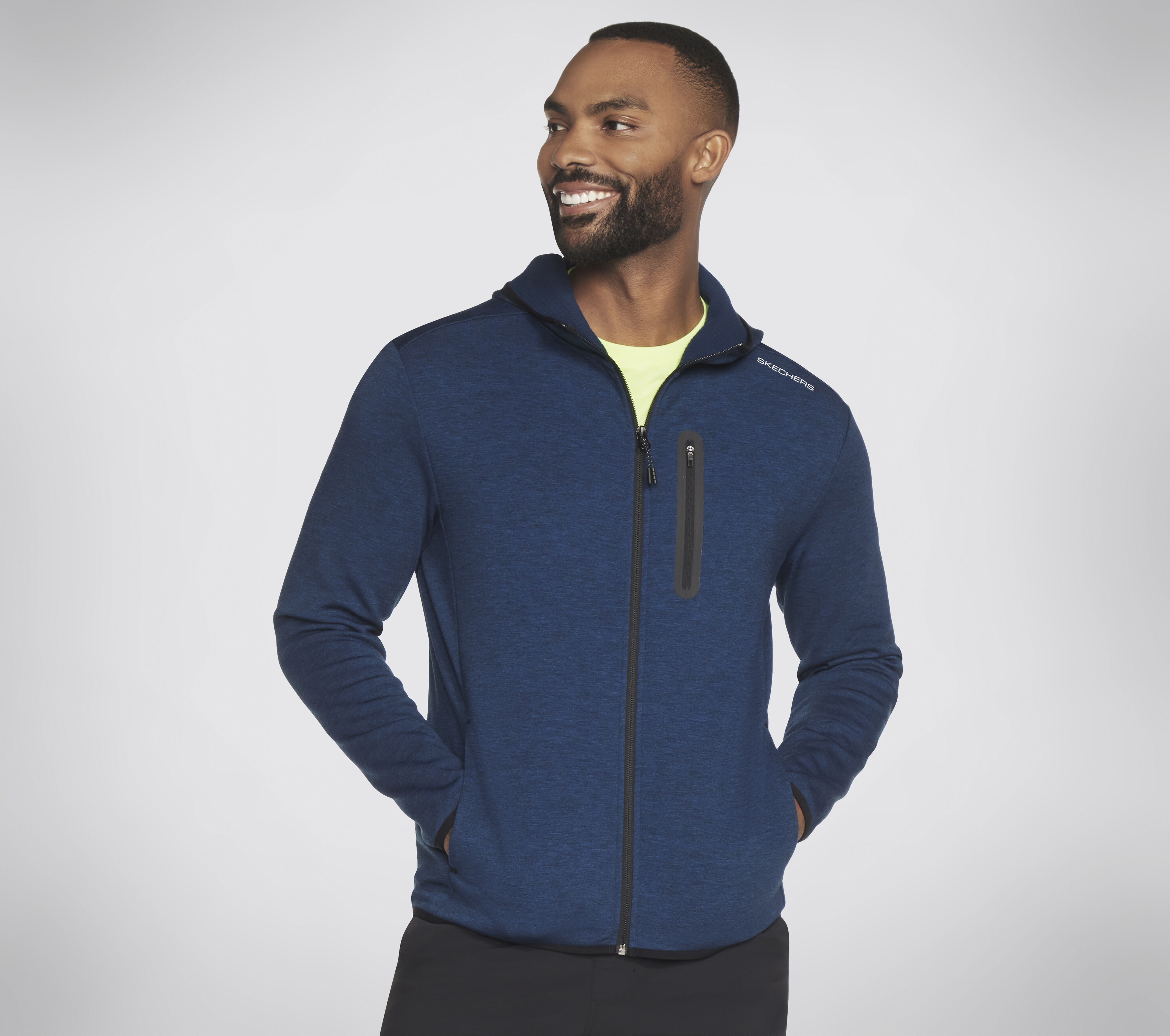 Full zip thermal hoodie hot sale
