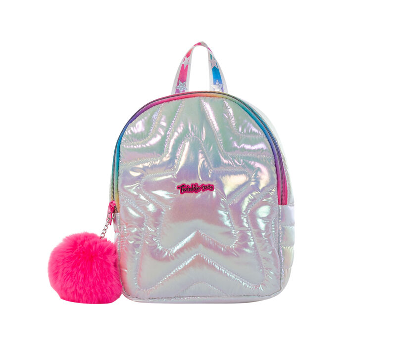 Twinkle Toes: Puffy Mini Backpack, SILVER / MULTI, largeimage number 0