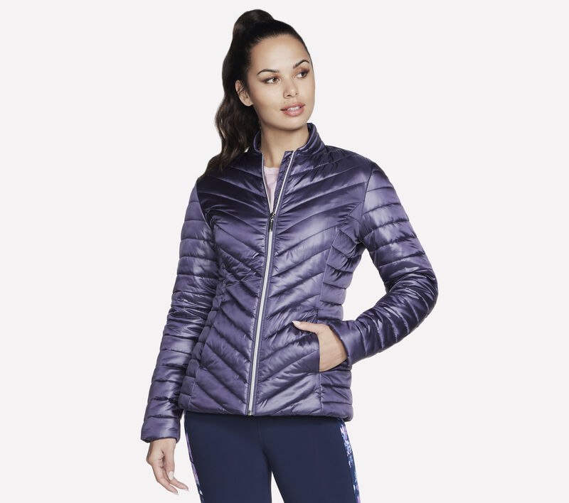 GO SHIELD Shine Jacket, PURPLE / CHARCOAL, largeimage number 0