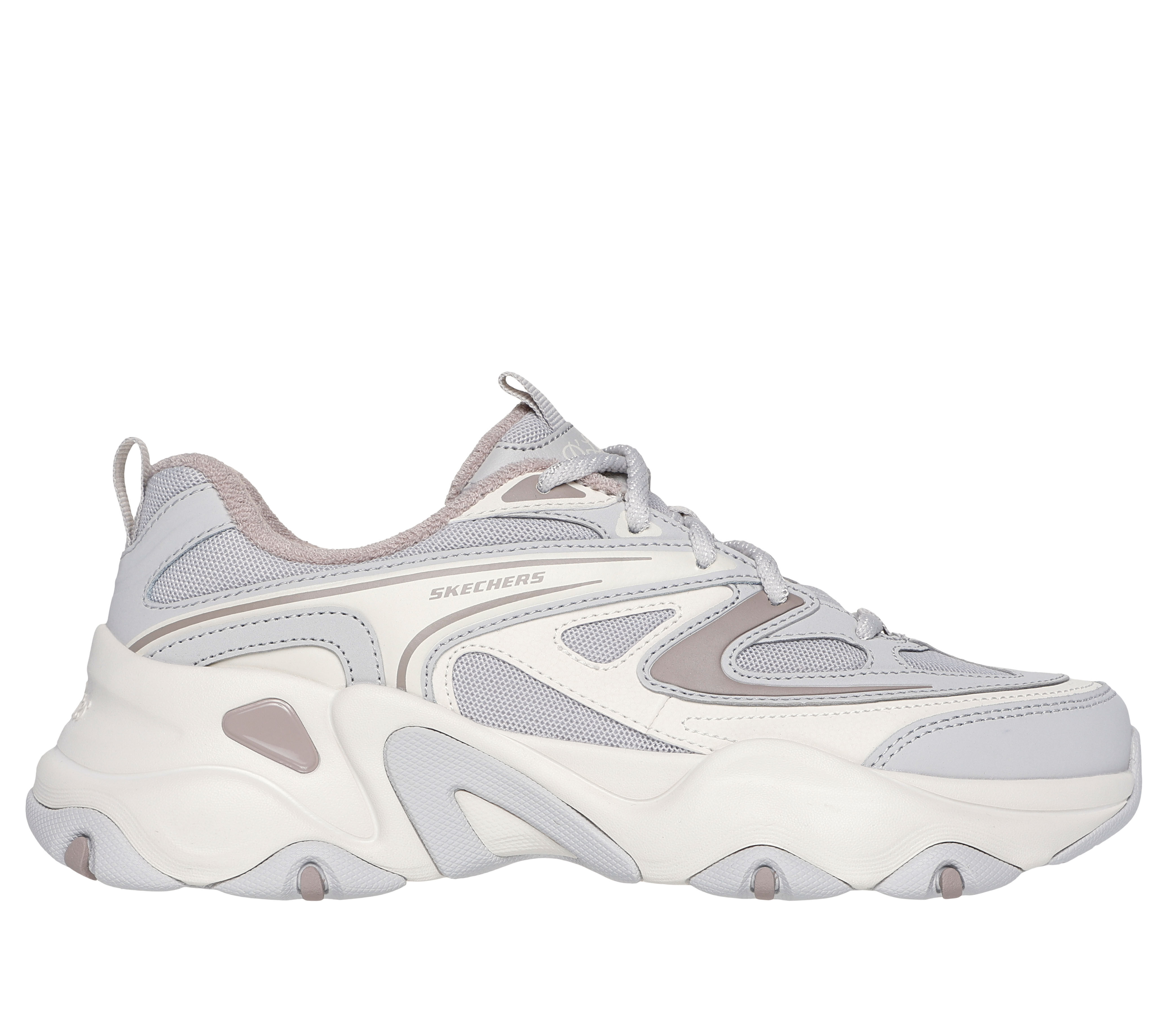 Skechers Women s D Lites 5.0 Breaking Rules Sneaker in Light Gray Size 10.0 Medium Width