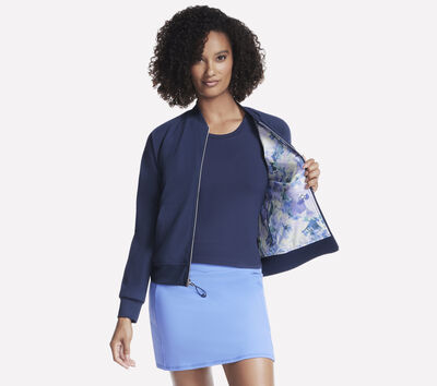 GO WALK Seascape Floral Reversible Jacket
