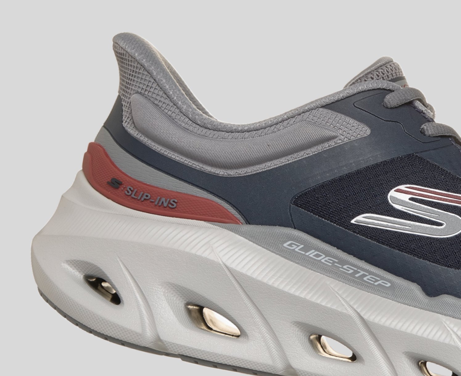 Skechers Slip-ins Relaxed Fit: Glide-Step - Opportune Day - NAVY / RED