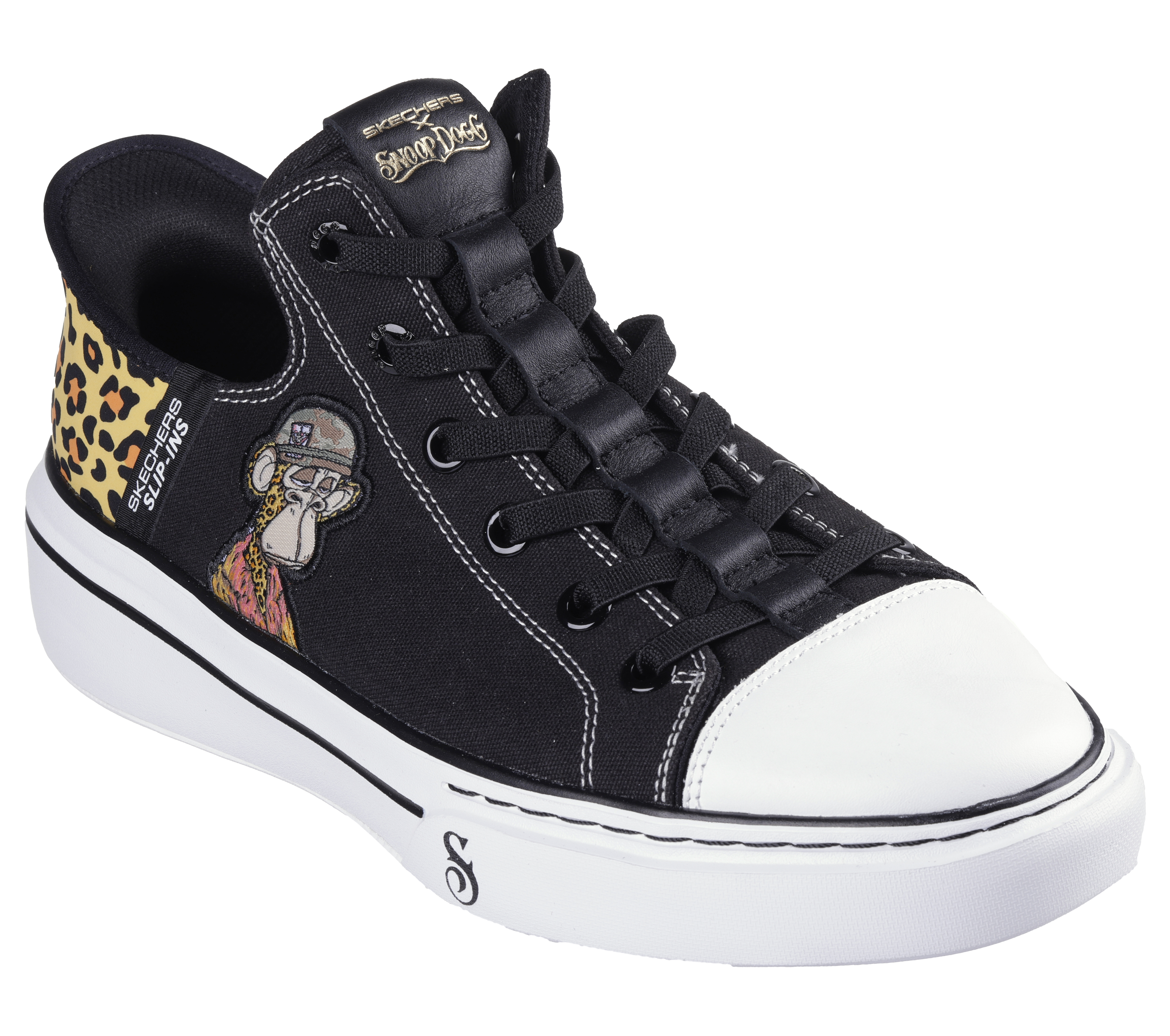 Skechers Men s Slip ins Snoop One Bombay Slip in s Sneaker in Black Size 9.0 Medium Width