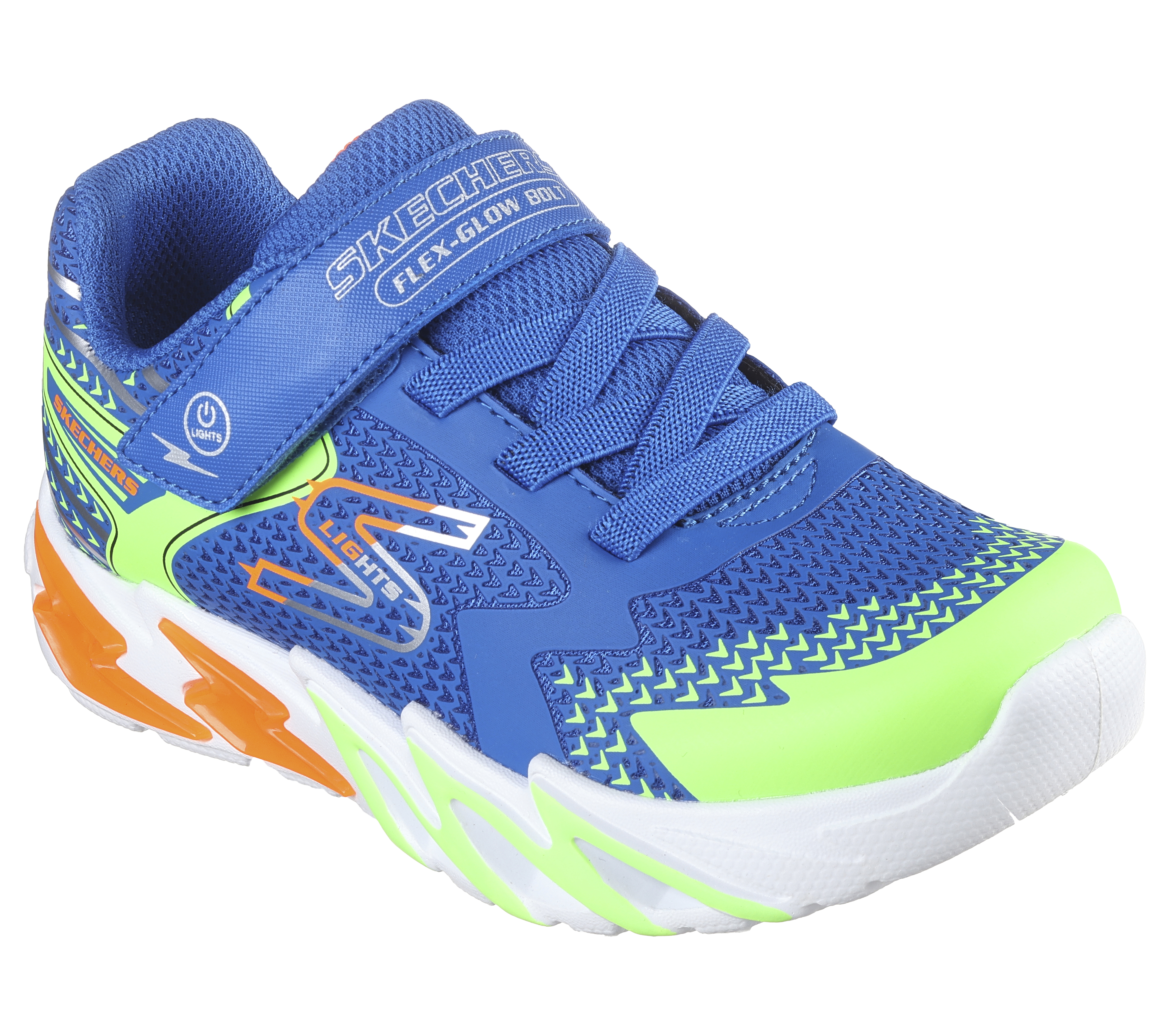 Skechers Kids Pre School S Lights Flex Glow Bolt Athletic Shoes Sneakers