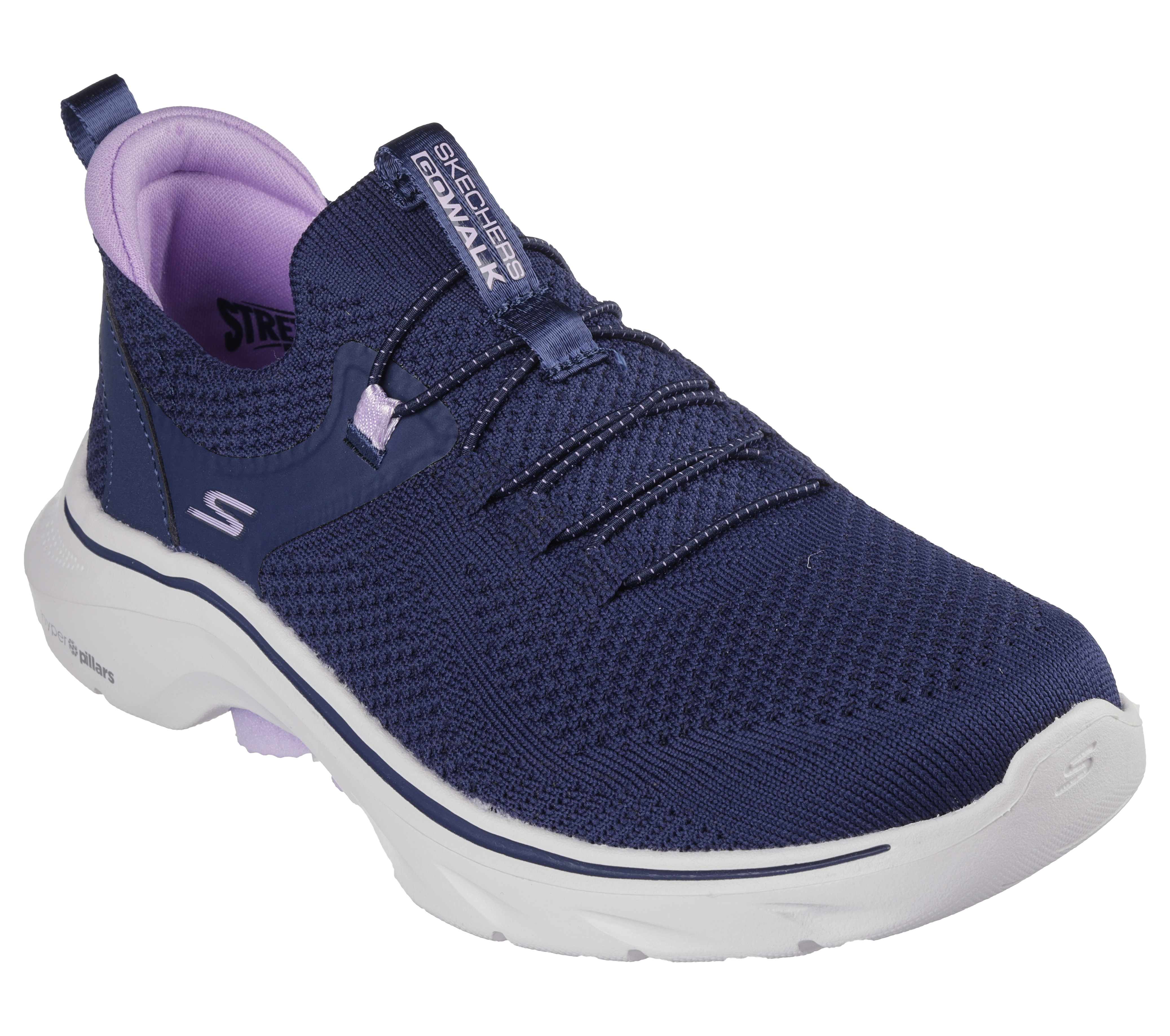 Navy skechers go walk 4 sales