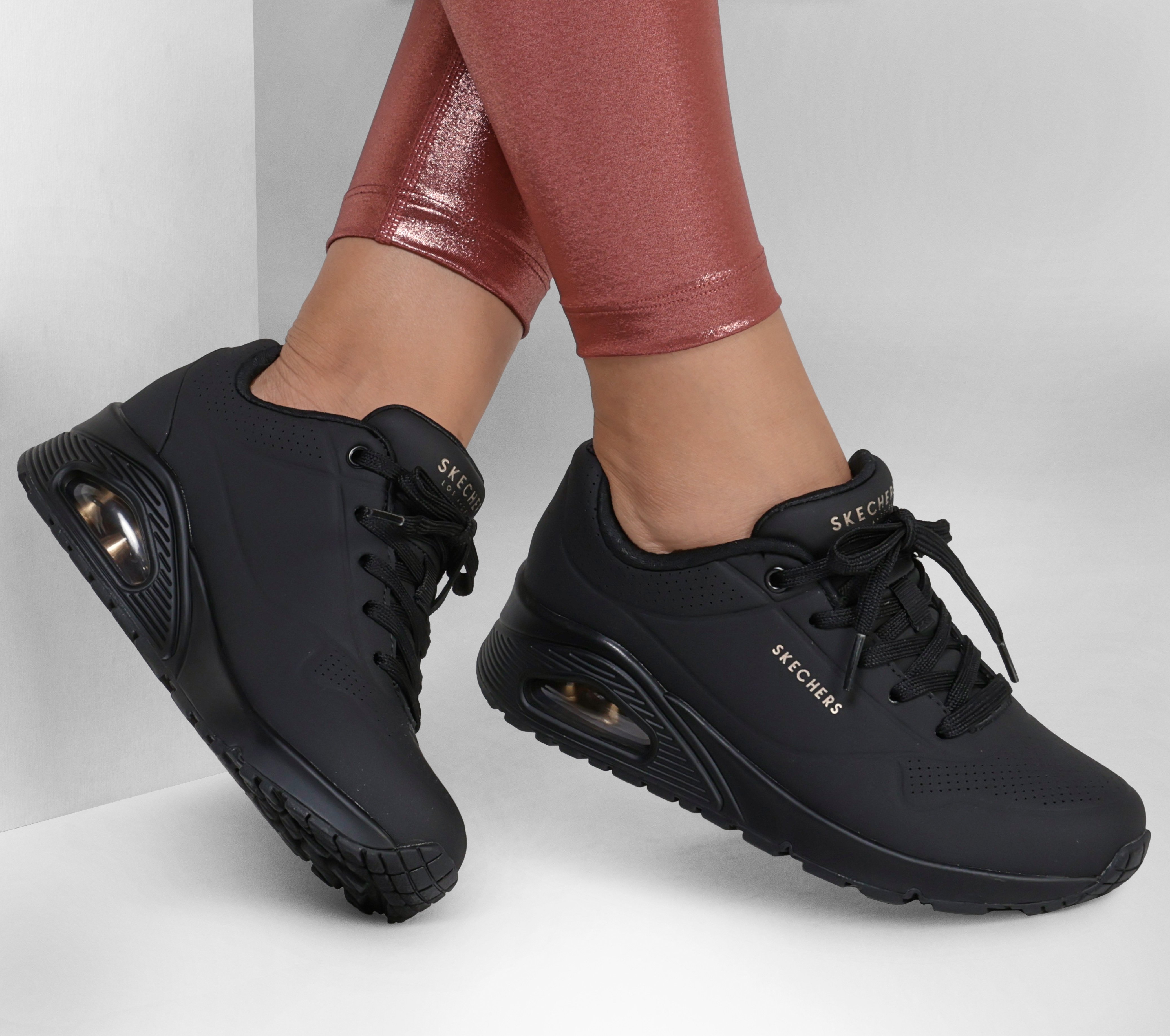 Skechers Uno Stand On Air Black 9