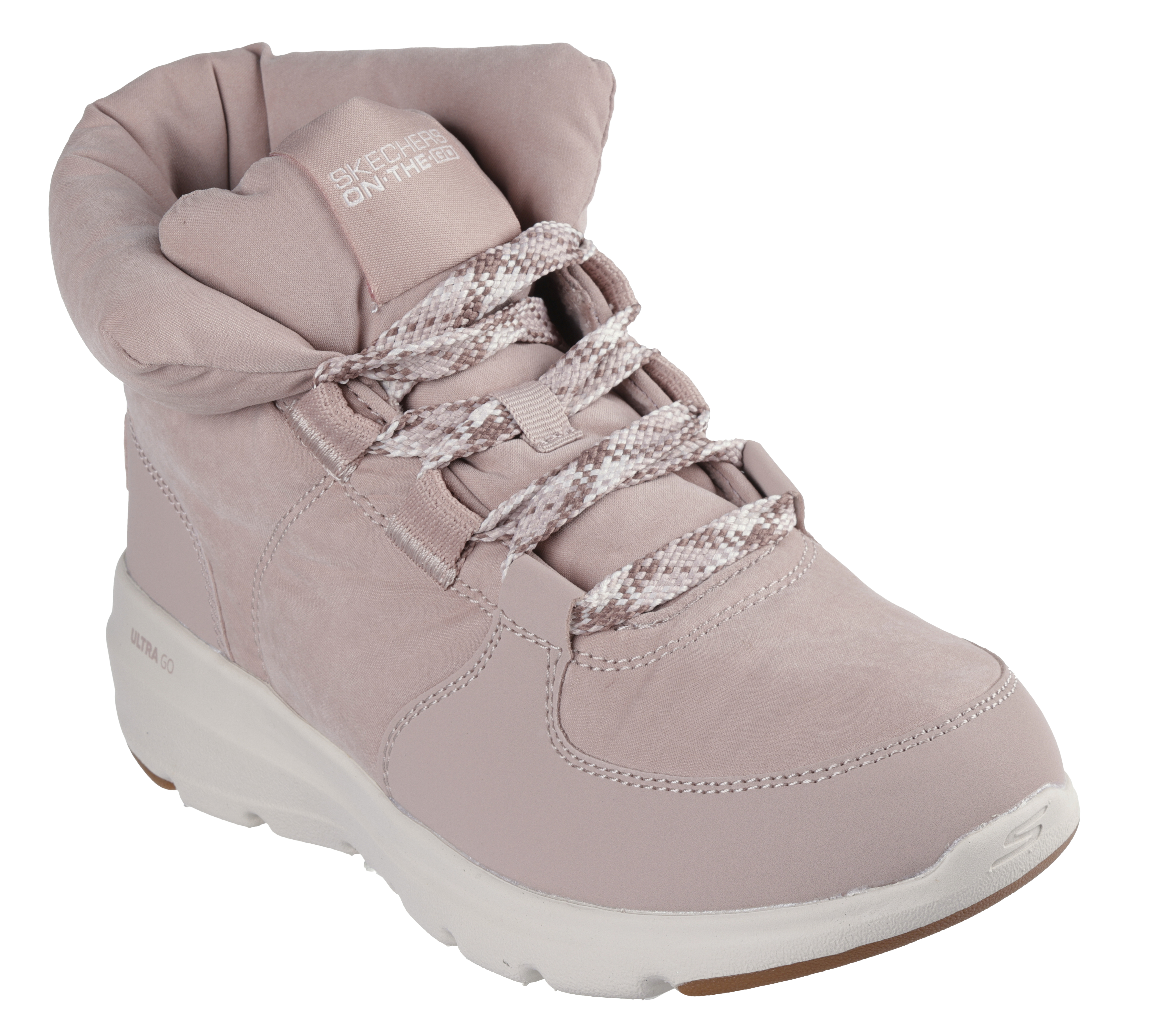 Skechers Women s On the GO Glacial Ultra Trend Up Boots in Mauve Size 12.0 Medium Width