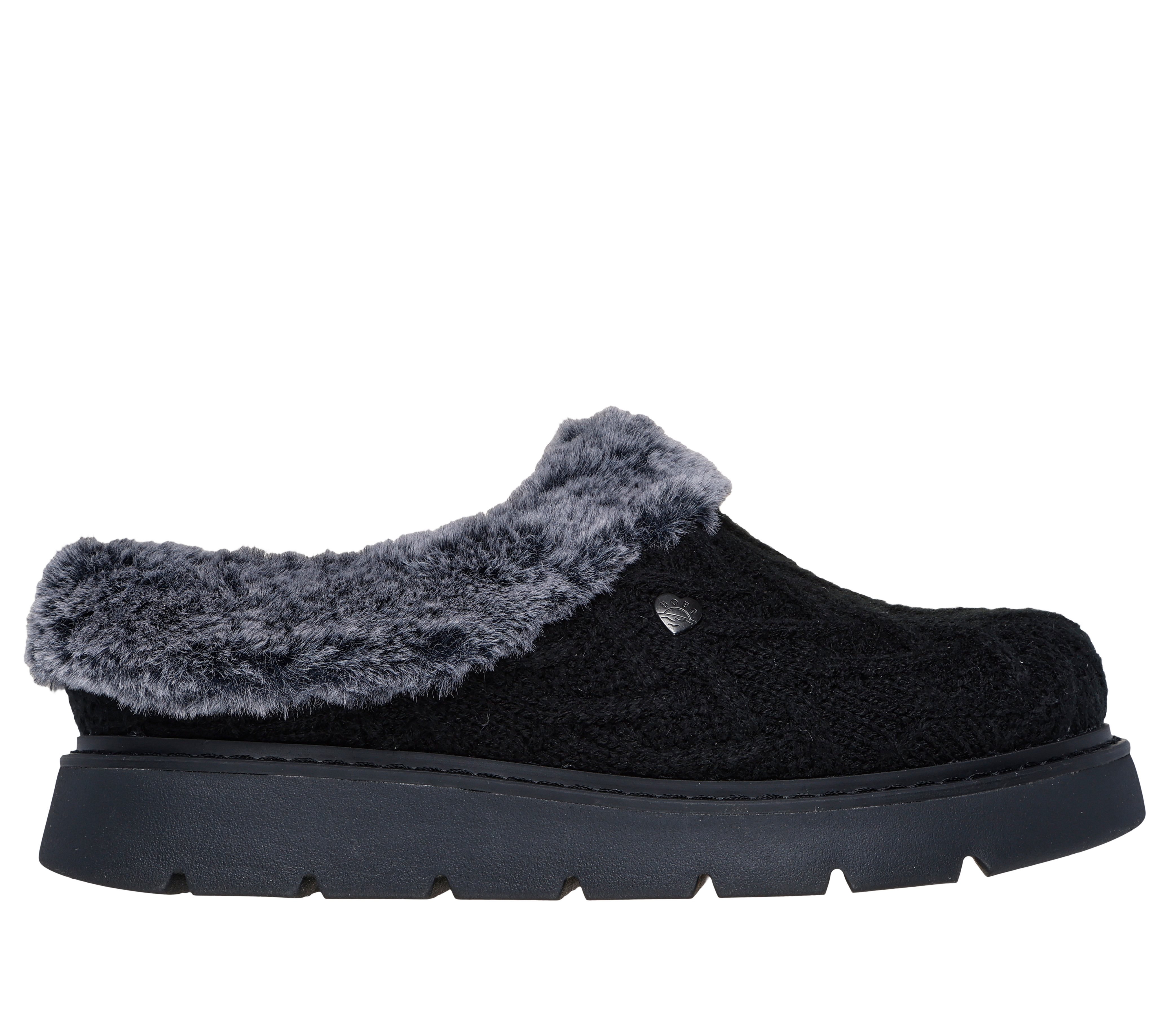 Skechers Women s BOBS Keepsakes Lite Warm Regards Slipper in Black Size 7.5 Medium Width