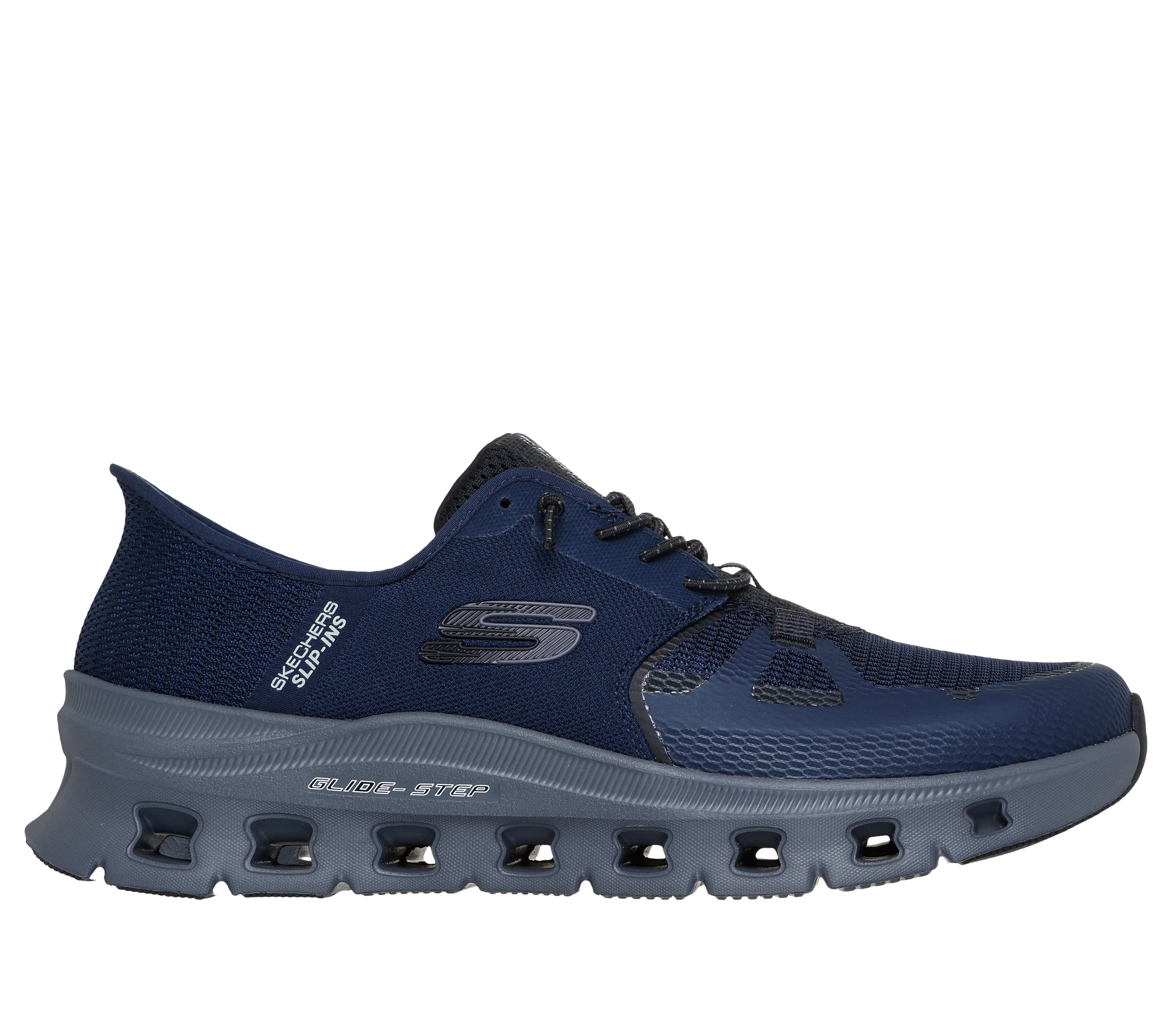 Blue mens skechers deals