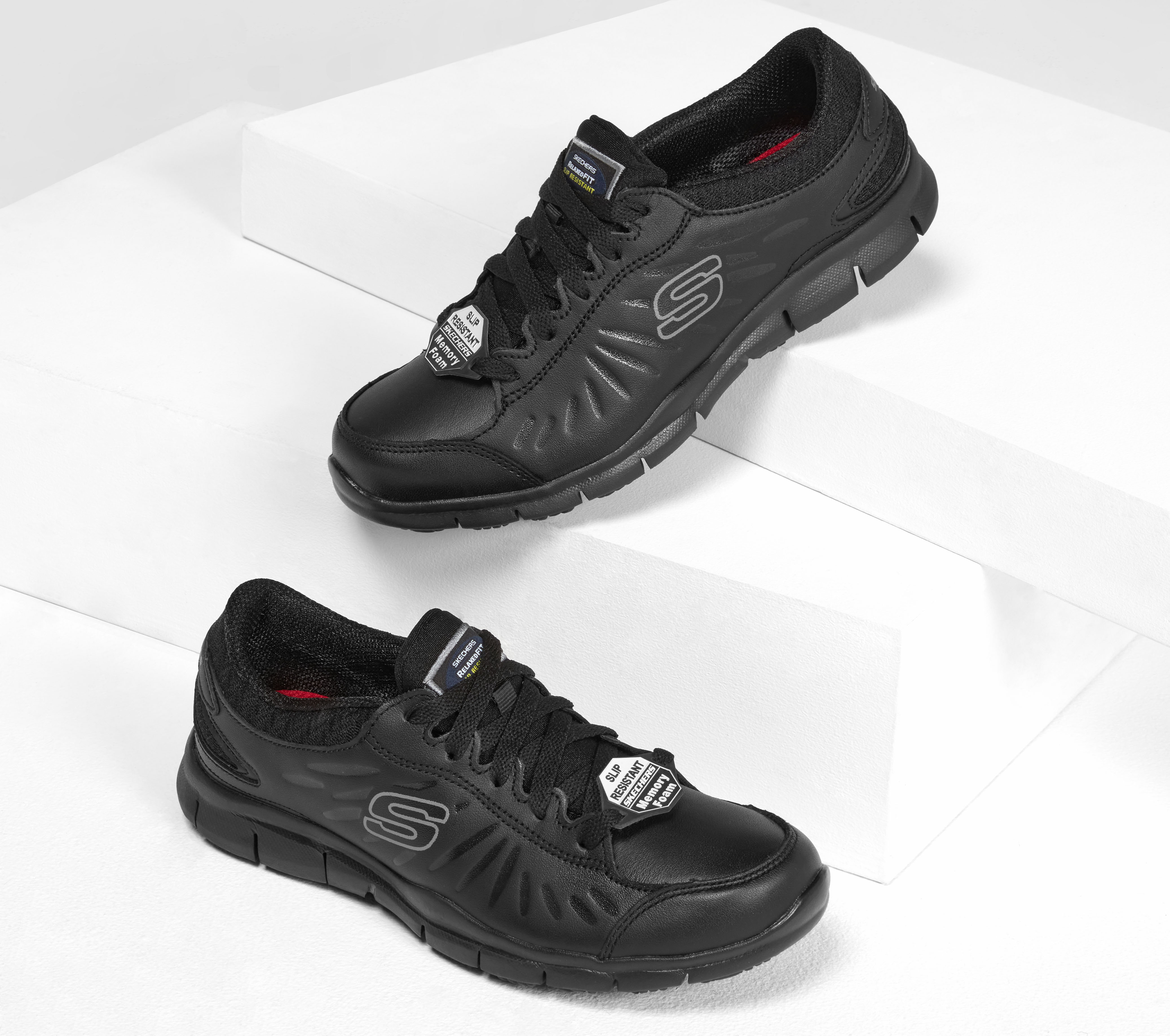 Skechers relaxed fit online slip resistant