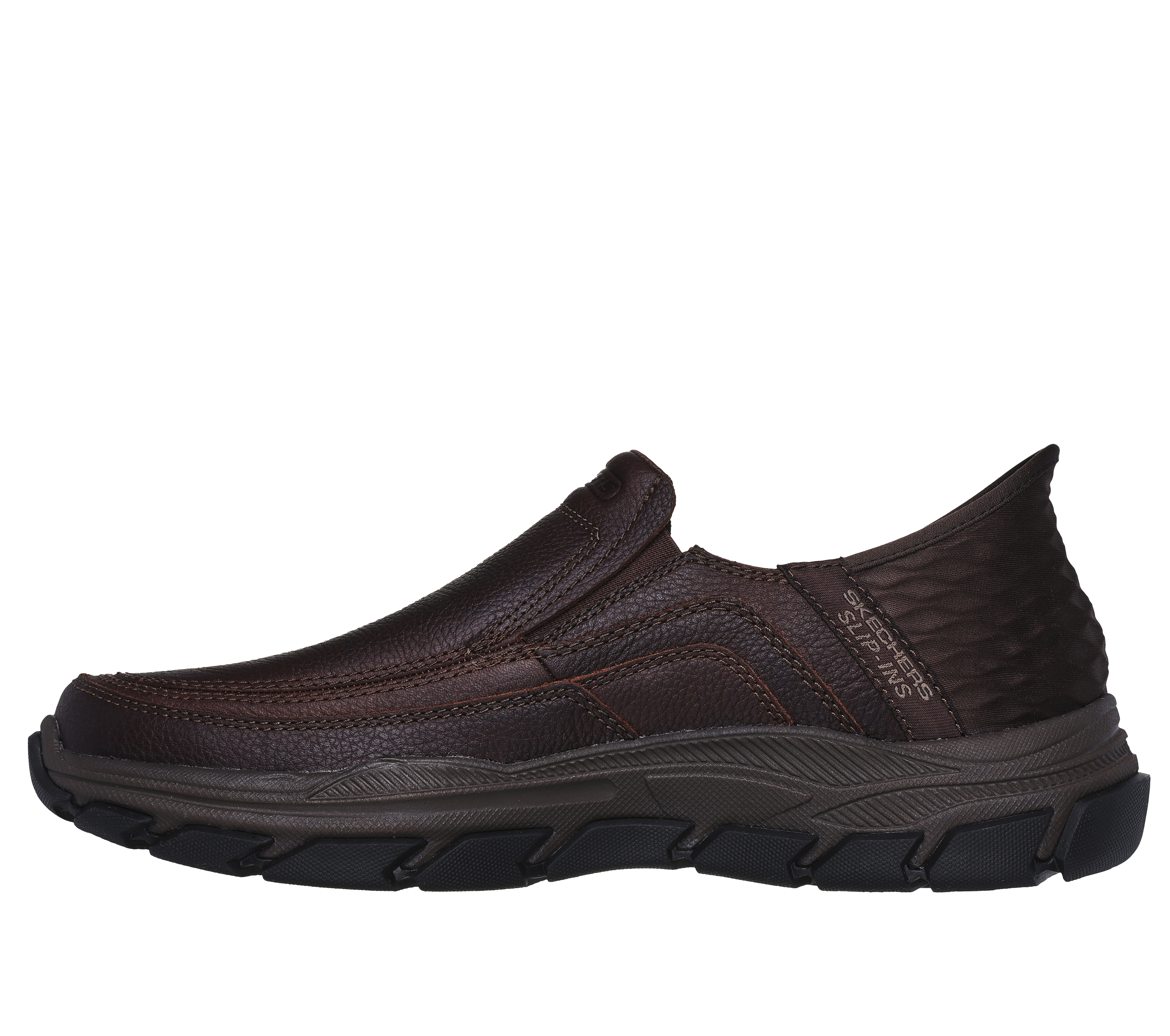 Brown sales leather skechers