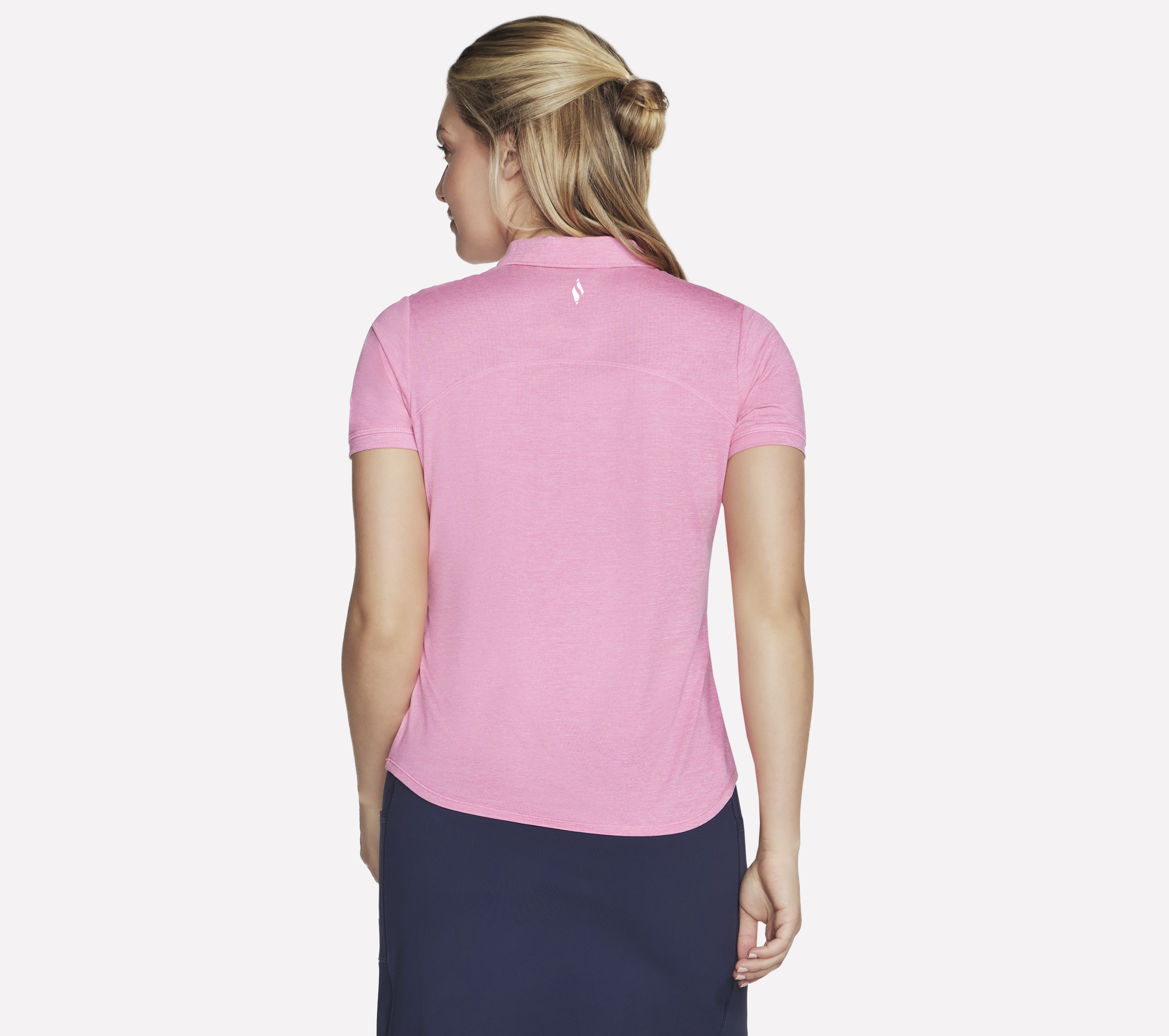 Skechers polo shop shirt womens pink
