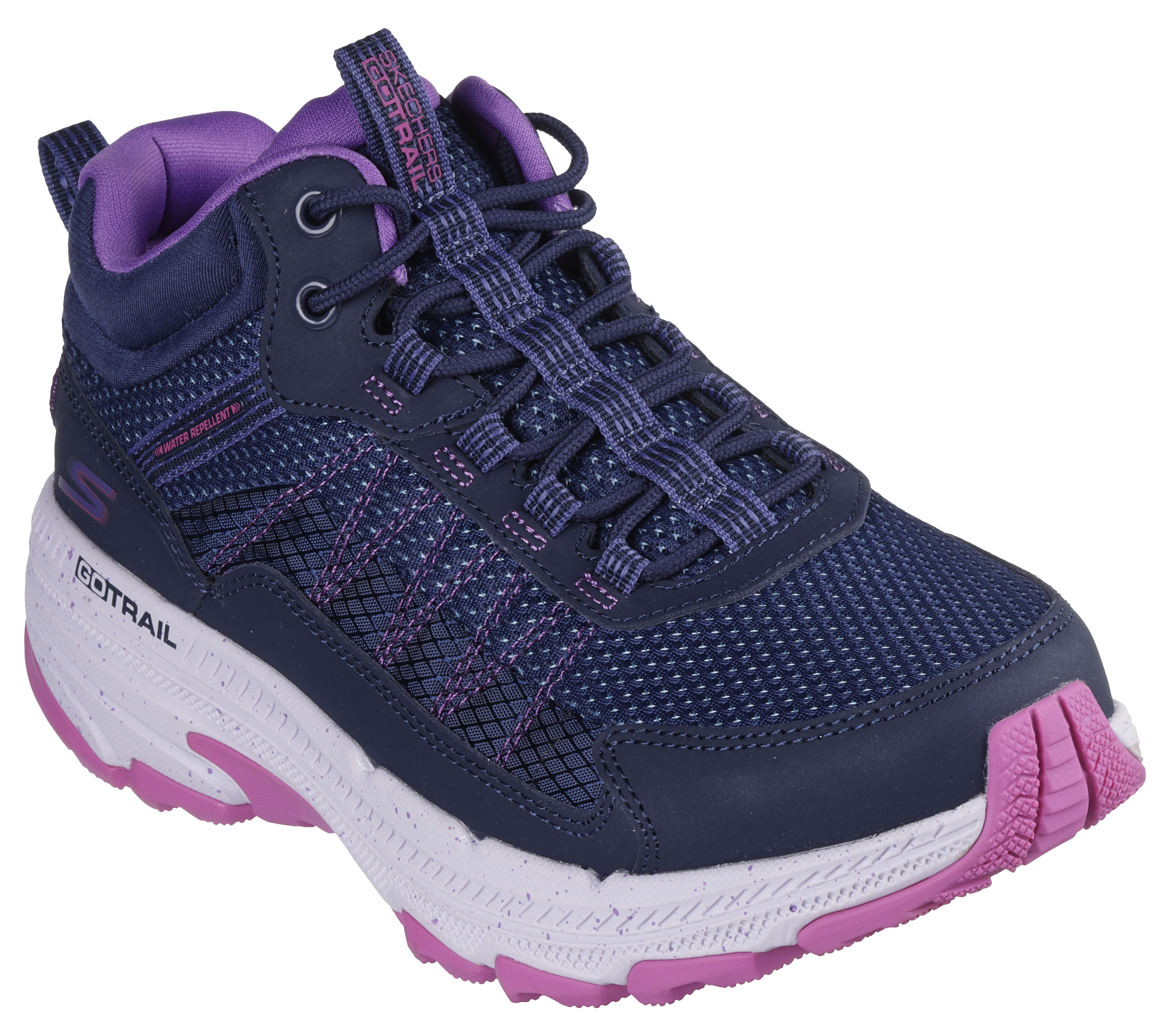 Skechers Women s GO RUN Trail Altitude 2.0 Coldwater Canyon Sneaker in Navy Blue Purple Size 7.0 Medium Width