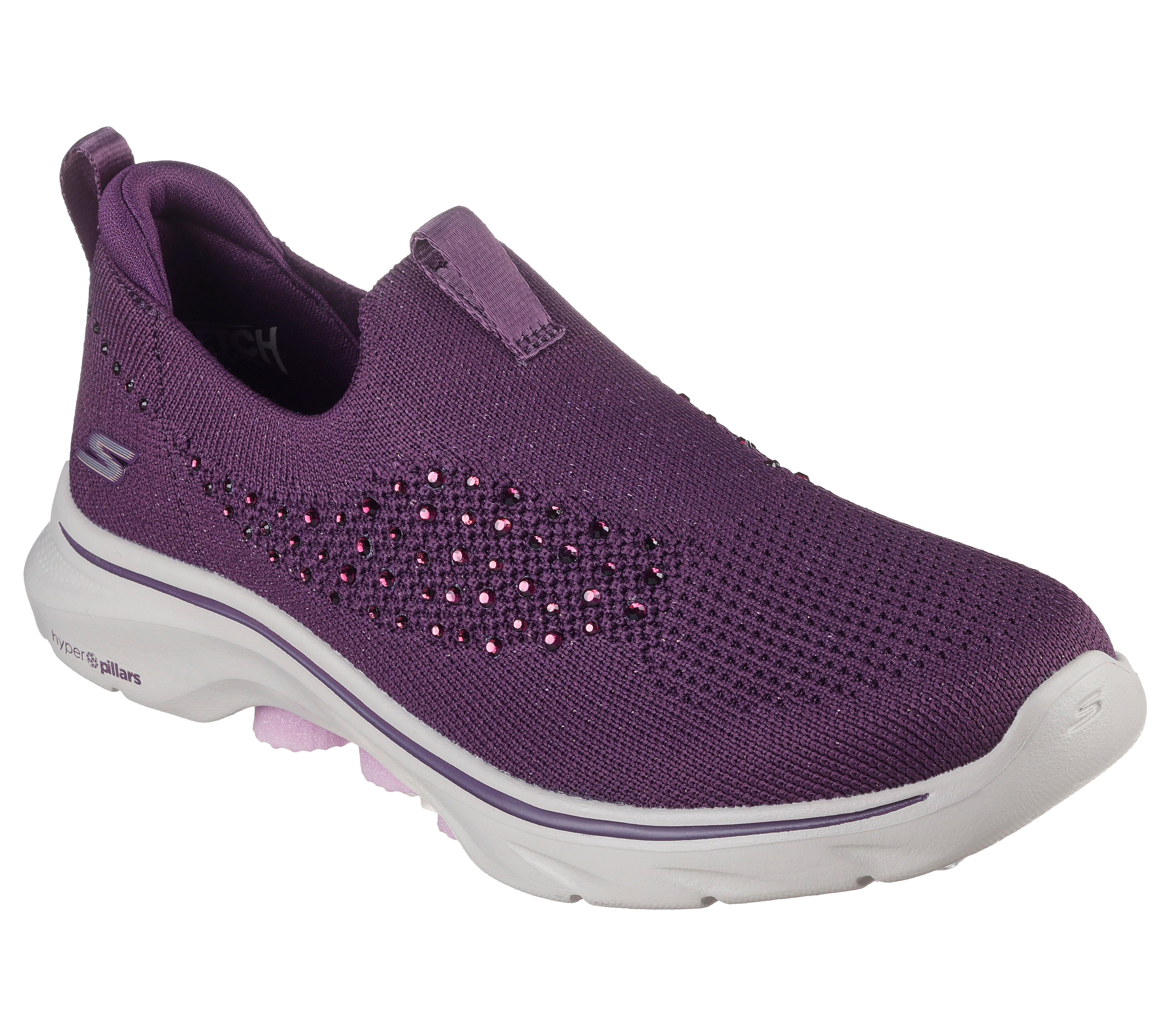 Purple skechers go walk shoes sales